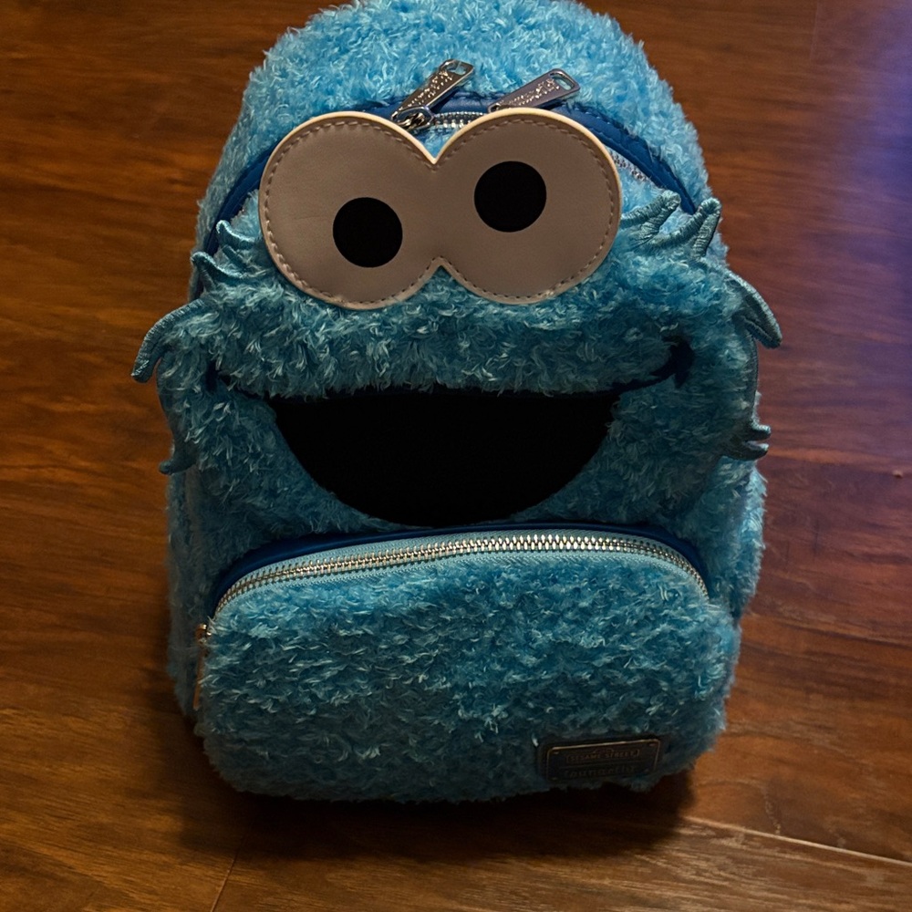 Loungefly Blue Furry Character Backpack